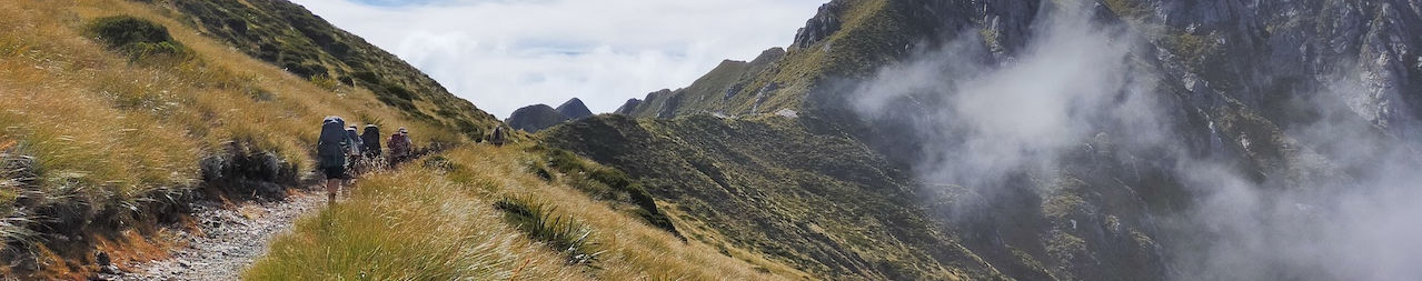 Hikers on the Old Ghost Road